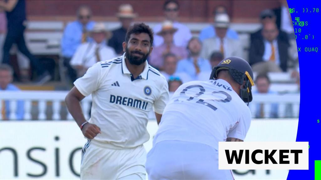 4b421800 5ffe 11f0 960d e9f1088a89fe 'Corker of a yorker!' - Bumrah bowls Carse