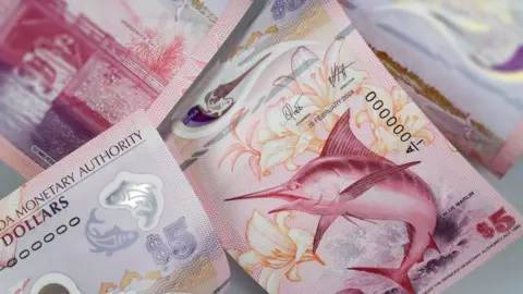 Bank of England to redesign banknotes De La Rue Images of the Bermuda Monetary Authority $5 note featuring a marlin.