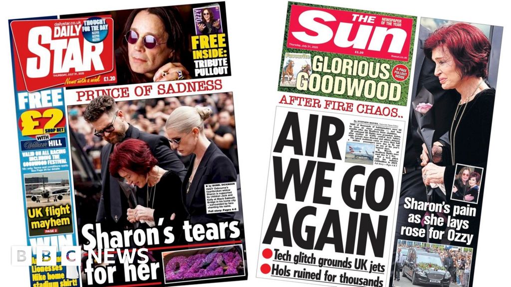 530c2700 6d97 11f0 8dbd f3d32ebd3327 The Papers: 'Prince of Sadness' and 'Air we go again'