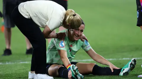 Euro 2025 final - England v Spain: What makes Lionesses manager Sarina Wiegman so successful? Getty Images Sarina Wiegman and Lucy Bronze