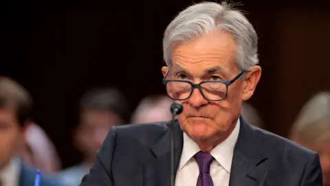 Donald Trump says it is highly unlikely he will fire US Fed chair Getty Images Federal Reserve Chair Jerome Powell testifies before the Senate Banking Committee in the Hart Senate Office Building on Capitol Hill on February 11, 2025 in Washington, DC