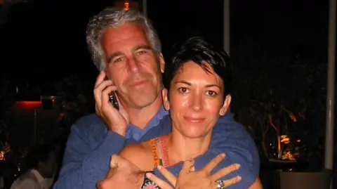 US House speaker shuts down chamber to block Epstein vote US Department of Justice Jeffrey Epstein has an arm around Ghislaine Maxwell and speaks on the phone with both smiling