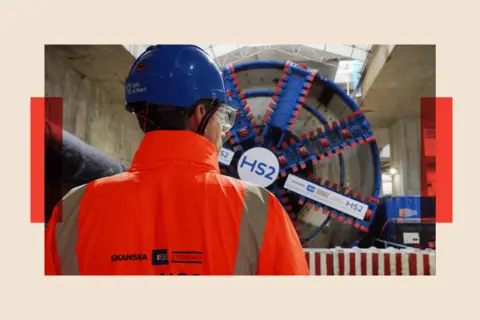 HS2 was doomed to be a mess, say insiders PA Media An HS2 worker stands in front of tunnel at the Old Oak Common station box site