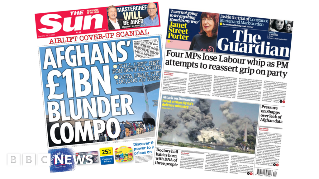 73166ae0 629a 11f0 b903 f515e3045d80 'Afghan's £1bn blunder' and four MPs 'lose Labour whip'