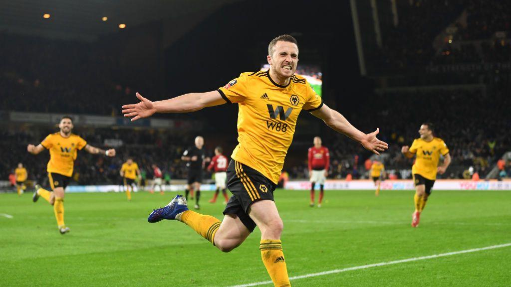 Diogo Jota death: Liverpool striker's best moments in pictures Diogo Jota celebrates after scoring against Manchester United in the FA Cup quarter-final at Molineux