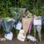 Protesters gather in Epping as bottles and flares are thrown