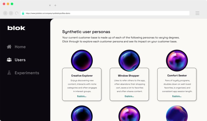 Blok is using AI personas to simulate real-world app usage Blok personas Blok is using AI personas to simulate real-world app usage