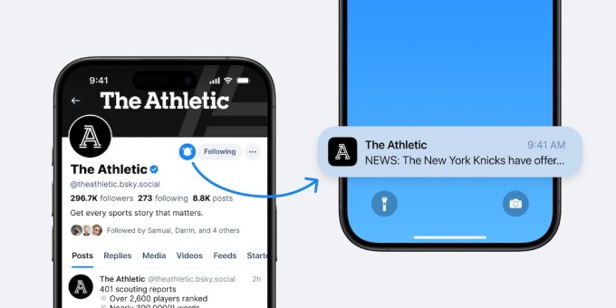Bluesky notifications Bluesky users can customize their notifications, including activity alerts from their favorite accounts