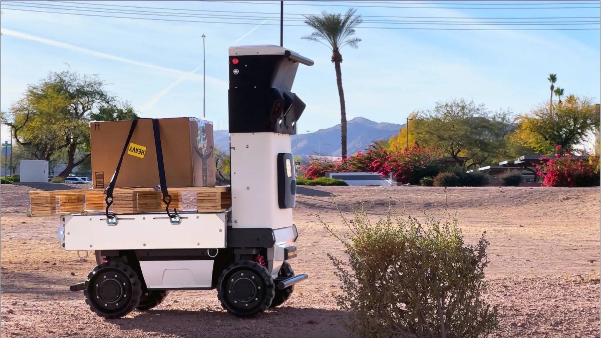 Cartken Hauler navigating gravel ground Why Cartken pivoted its focus from last-mile delivery to industrial robots