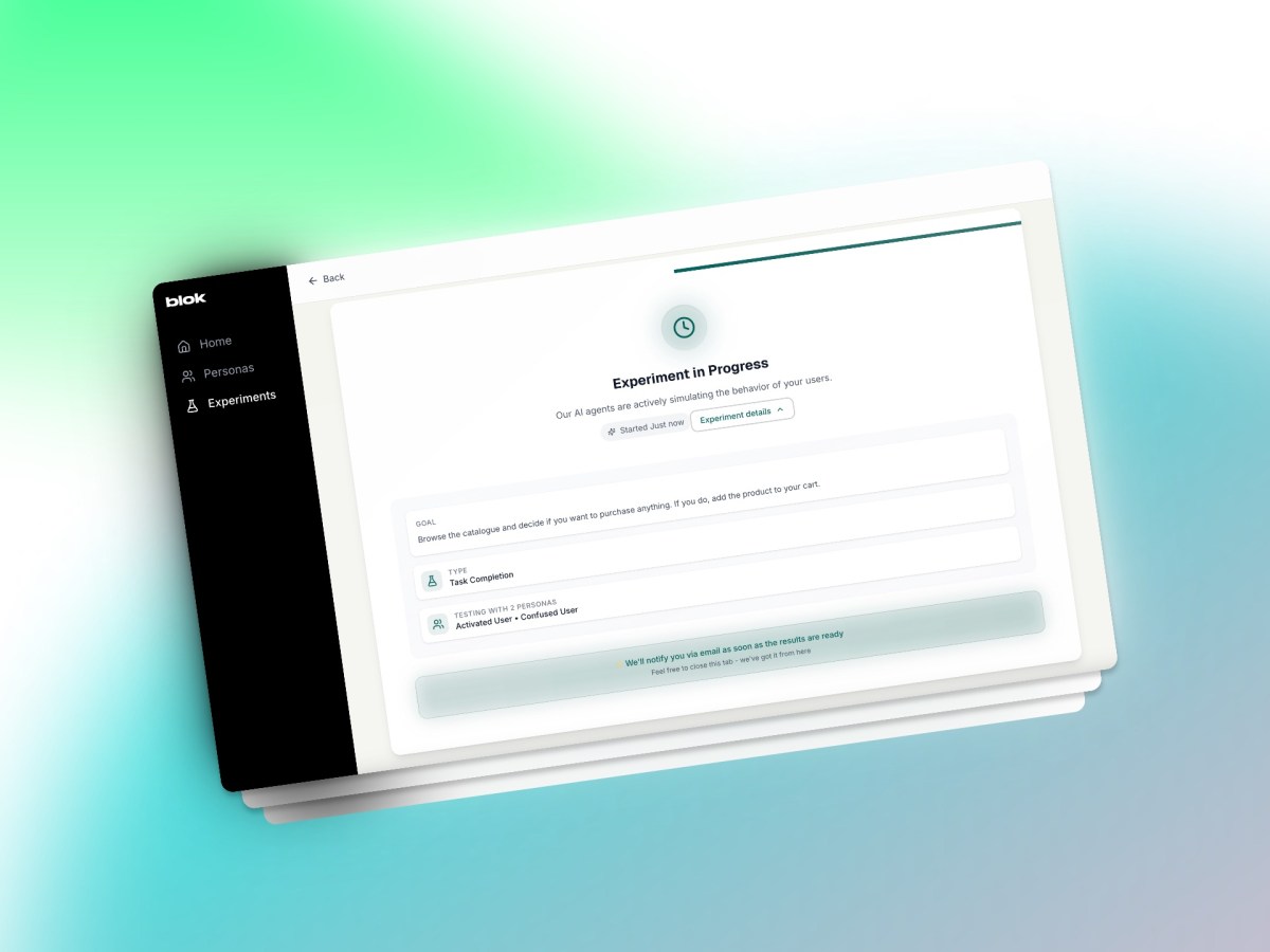 Experiment Shots BG Blok is using AI personas to simulate real-world app usage