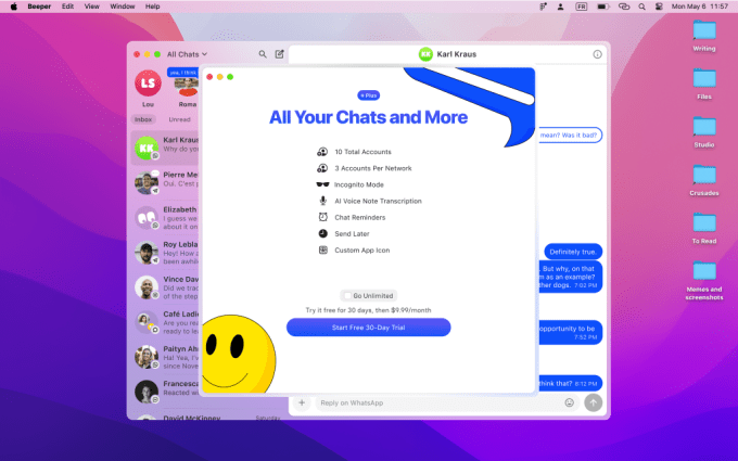 Beeper's all-in-one messaging app relaunches with an on-device model and premium upgrades Plus 2 Beeper's all-in-one messaging app relaunches with an on-device model and premium upgrades