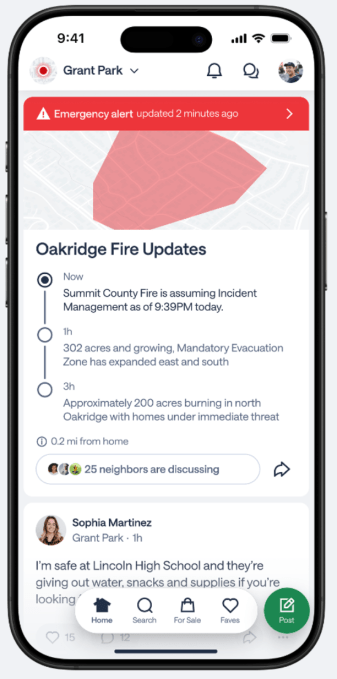 Screenshot 2025 07 14 at 12.54.48PM Nextdoor redesigns app with AI recommendations, local news, and real-time emergency alerts