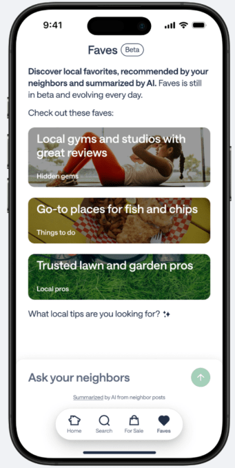 Screenshot 2025 07 14 at 12.54.57PM Nextdoor redesigns app with AI recommendations, local news, and real-time emergency alerts
