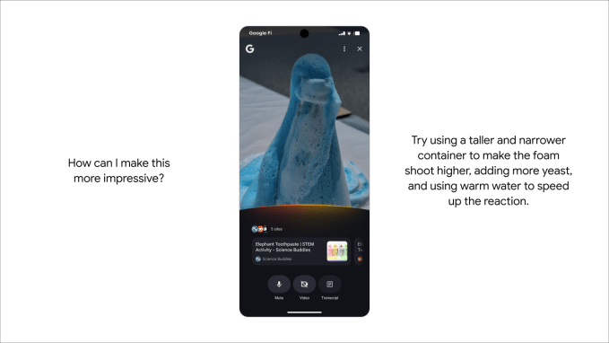 Search Live with video 3 of 3 Google's AI Mode gets new 'Canvas' feature, real-time help with Search Live, and more