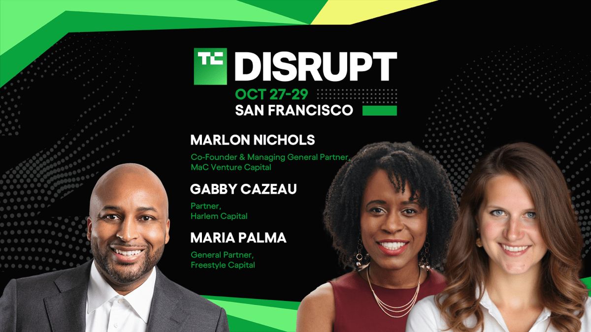 TC25 Palma Nichols Cazeau Speaker 16x9 Dark Learn how to raise a seed round from top VCs at Disrupt 2025