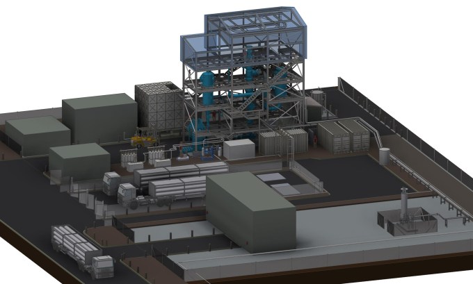Tulum Energy rediscovered a forgotten hydrogen tech and used it to raise $27M An illustration shows what Tulum's pilot plant will look like.