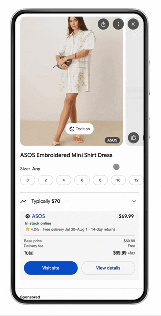 Try on 1 Google's new AI feature lets you virtually try on clothes