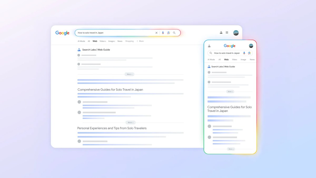 WebGuide Hero.width 2200.format webp.webp Google's new Web View search experiment organizes results with AI