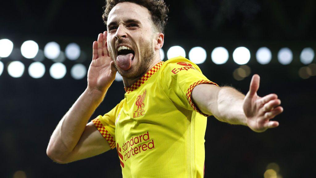 Diogo Jota death: Liverpool striker's best moments in pictures Diogo Jota celebrates scoring against Arsenal in the 2021-22 Carabao Cup semi-final