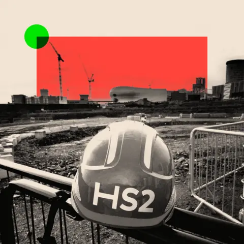 HS2 was doomed to be a mess, say insiders BBC A treated image of a HS2 safety helmet as it stands at the construction site of the Birmingham High Speed 2 rail station