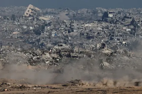 Gaza truce talks on verge of collapse, Palestinian officials say Reuters An Israeli tank moves in Gaza, as seen from the Israeli side of the border (6 July 2025)