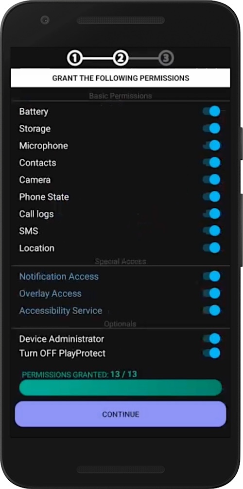 Data breach reveals Catwatchful 'stalkerware' is spying on thousands of phones a screenshot showing the Catwatchful stalkerware app, which can be forced to appear by tapping