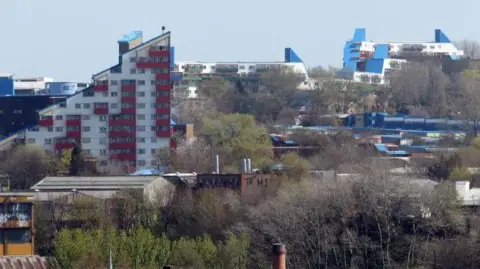 Byker Estate campaigners to get refund after energy bill row NCJ Media General view of the Byker Wall in Newcastle. Trees sit in the foreground, with buildings and a large block of flats in the background.