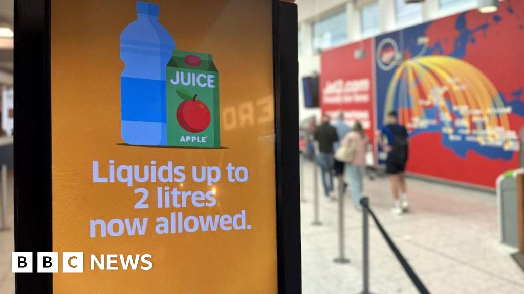 fa73f5b0 5b20 11f0 9b28 9bfb5df7c94a Edinburgh Airport liquid limit increased from 100ml to two litres