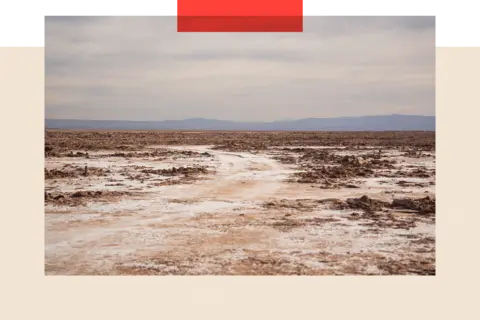 The rise of green tech is feeding another environmental crisis Ben Derico/BBC A barren landscape scene in Chile