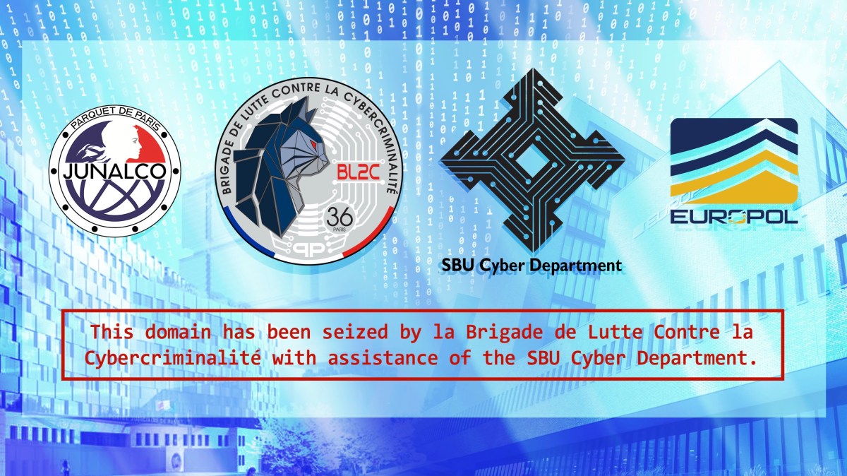 seized notice sbu france European authorities arrest alleged admin of notorious Russian crime forum XSS