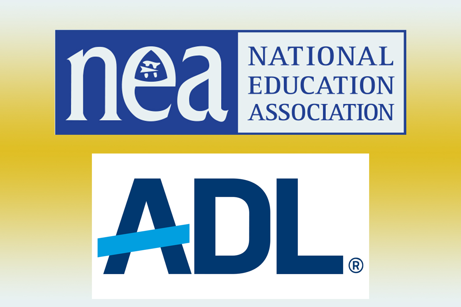 webRNS NEA ADL logos1 National teachers' union votes to sever ties with the Anti-Defamation League