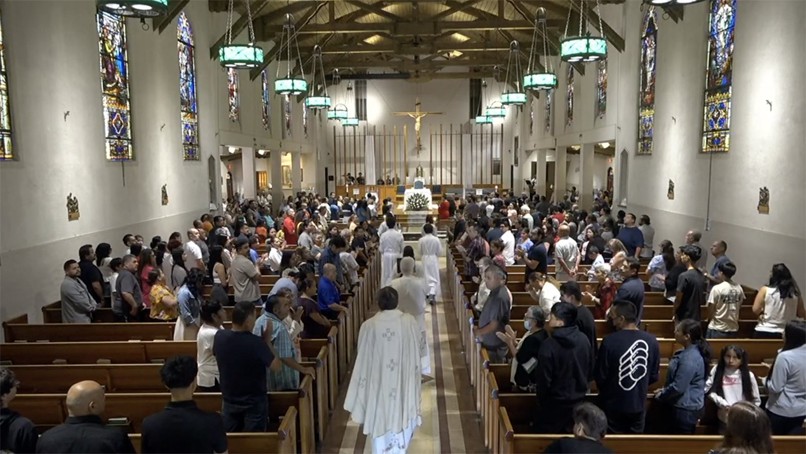webRNS San Bernardino Mass1 After immigration raids, Southern California Catholic bishop lifts Mass obligation