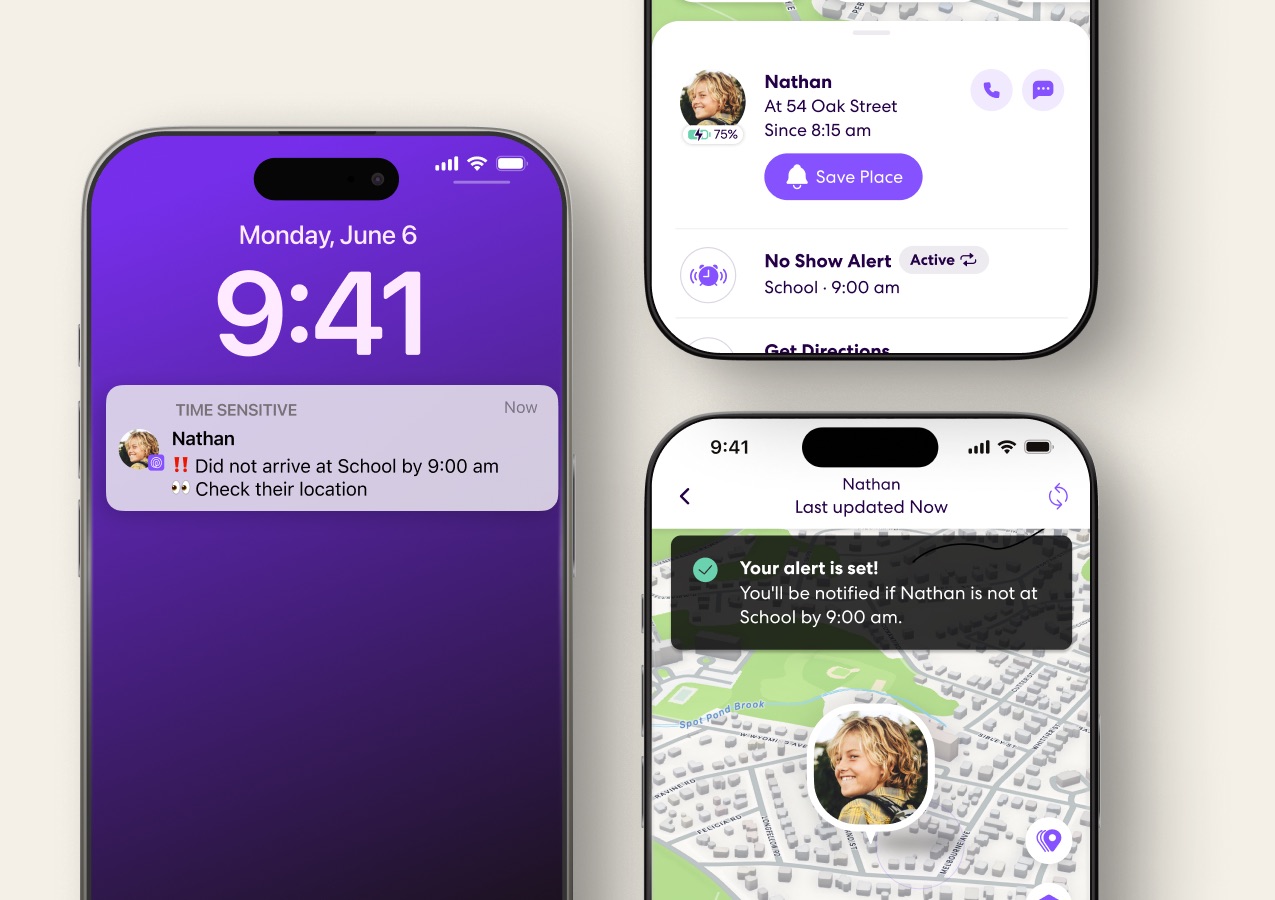 Life360 adds a new no-show notification to its app a screenshot showing the new check-in feature on Life360