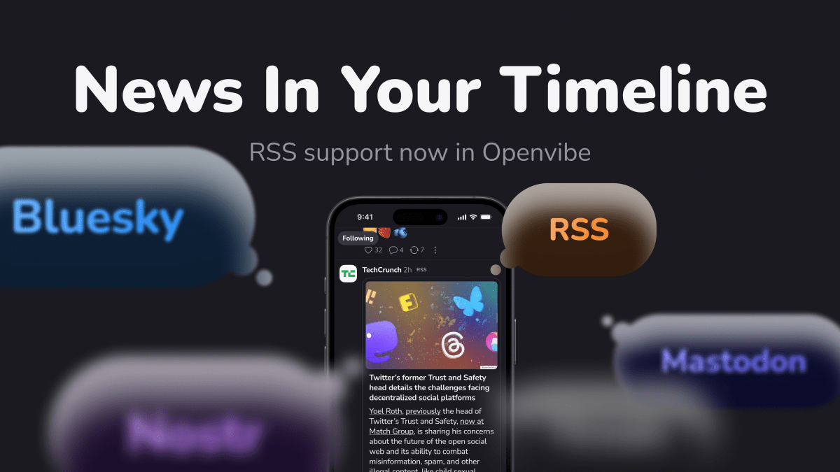 10 openvibe unified timeline dark Openvibe combines news and social media in one app