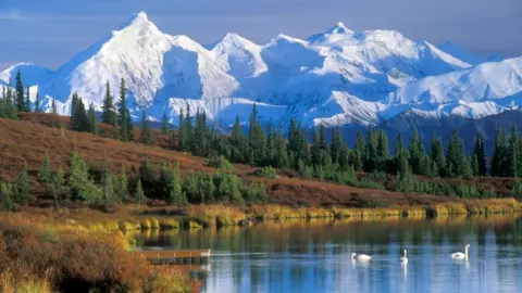 Why are Trump and Putin meeting in Alaska? Getty Images File image of a lake and mountains in Alaska