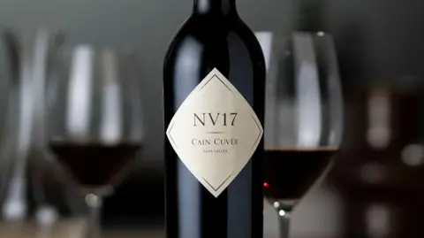 Climate change pushing winemakers to blend different years Cain A close up of a bottle of Cain Cuvée wine from Californian winery Cain