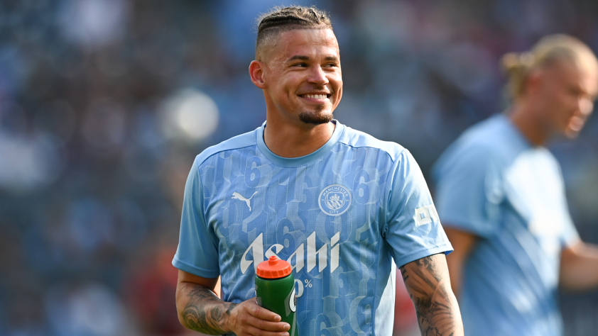 'Limbo XI' - which 'unwanted' players need to move? Manchester City's Kalvin Phillips smiles before a friendly against AC Milan in New York