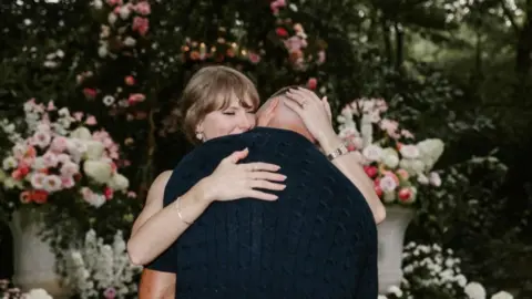 Tayvis are engaged - what we learned, and how fans reacted @TaylorSwift/Instagram Taylor Swift embraces Travis Kelce at her proposal
