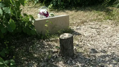 Macron vows justice after tree memorial for murdered Jew cut down Getty Images A recently cut tree stump sits next to a memorial stone bearing flowers.