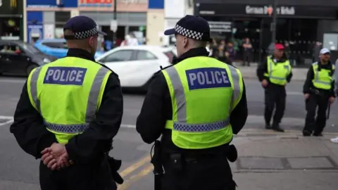 US says UK human rights situation has worsened in past year EPA Police on duty in London, August 2024