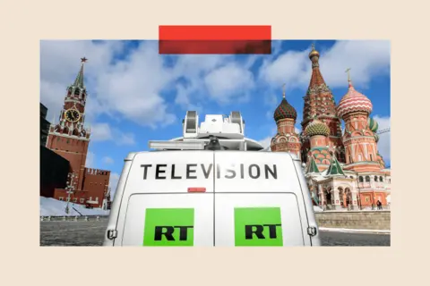How Russia is trying to win over the world beyond the West MLADEN ANTONOV /AFP via Getty A Russia's state-controlled Russia Today (RT) television broadcast van is seen parked in front of St. Basil's Cathedral and the Kremlin next to Red Square in Moscow