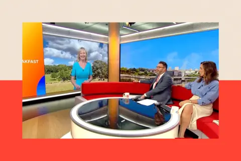 BBC Carol Kirkwood on BBC Breakfast.
