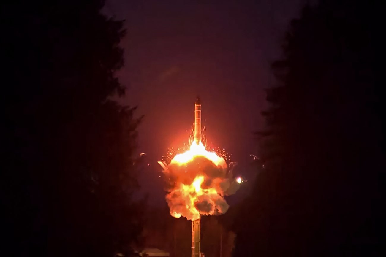 Russia Blasts Four New Military Satellites From Plesetsk; Why Is Moscow Suddenly Rushing Satellites Into The Orbit? AFP 20231025 33Z344Z v2 HighRes TopshotRussiaNuclearTreaty e1756005257418 Russia Blasts Four New Military Satellites From Plesetsk; Why Is Moscow Suddenly Rushing Satellites Into The Orbit?