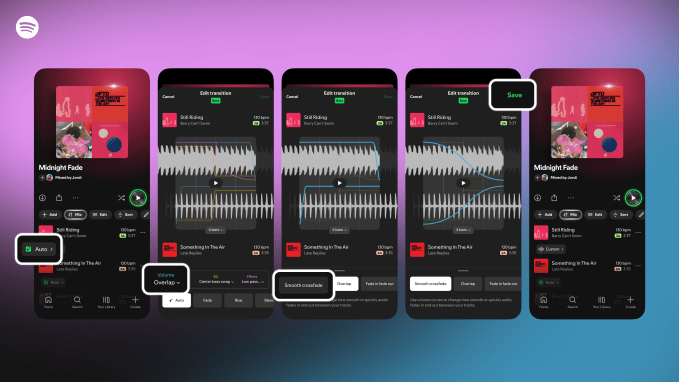 Spotify's latest feature lets you add your own transitions to playlists Effect 1 Spotify's latest feature lets you add your own transitions to playlists