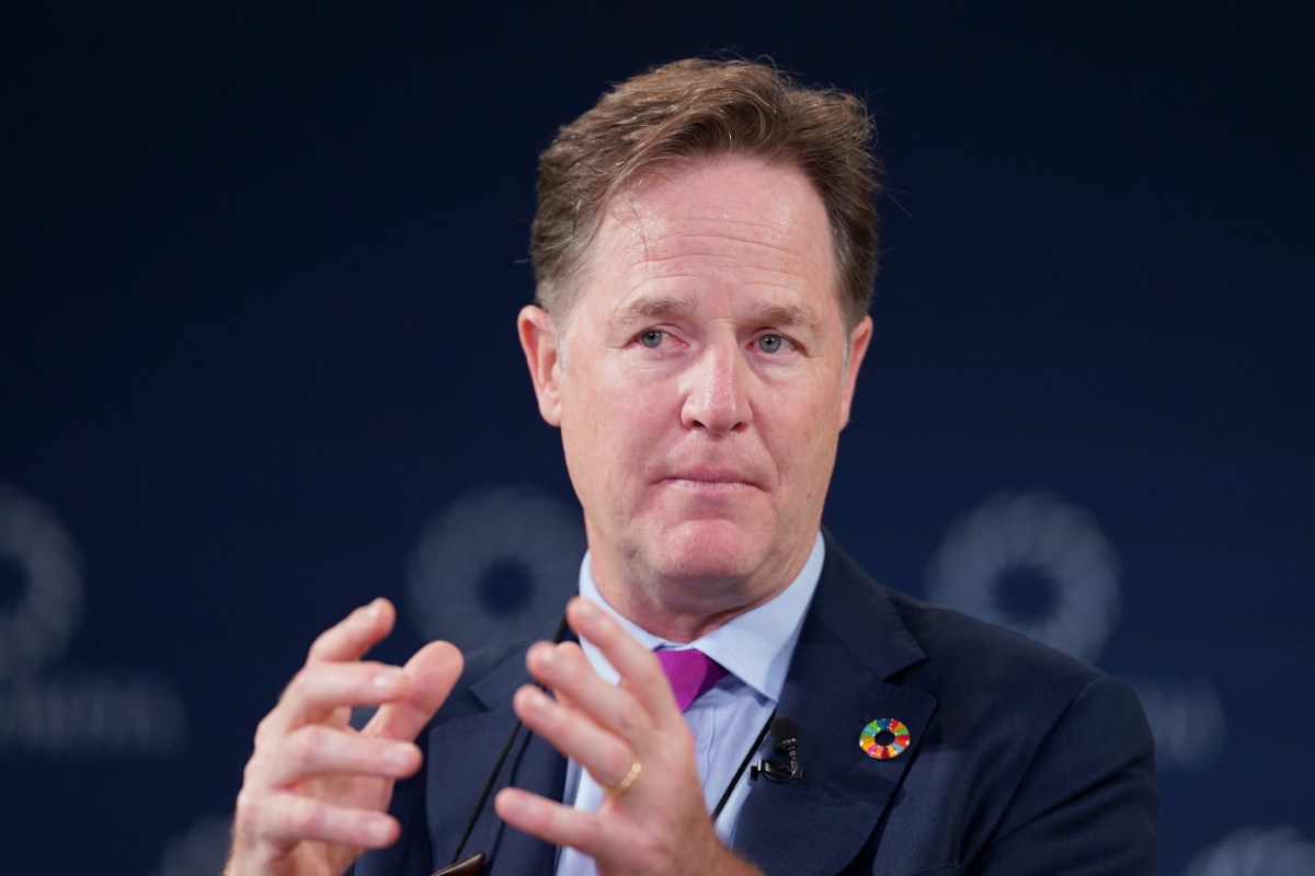 GettyImages 2174202847 Former Meta exec Nick Clegg offers careful criticism of ‘cloyingly conformist’ Silicon Valley