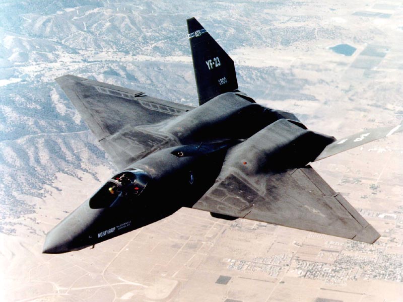 F-22 Raptor's 'Biggest Rival' Flew 35 Years Ago! Why Did B-21 Raider's Developer Lose USAF Contract To Lockheed Martin? The first YF-23 prototype PAV-1, nicknamed