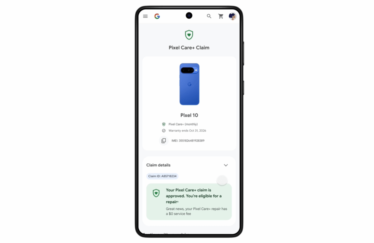 Screenshot 2025 08 27 at 4.54.06PM Google launches new device protection program called Pixel Care+