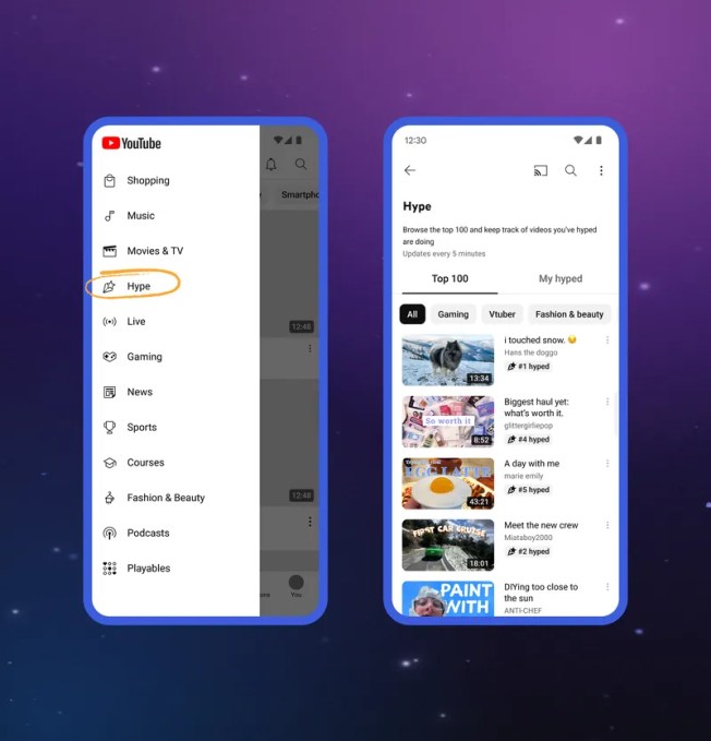YouTube's 'Hype' feature that boosts smaller creators launches globally Secondary hype leaderboard.width 800.format webp YouTube's 'Hype' feature that boosts smaller creators launches globally
