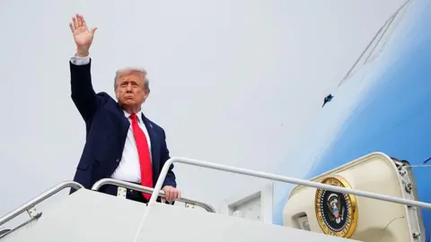 Trump's ceasefire pivot will have caused dismay in Kyiv Getty Images US President Donald Trump waving as he boards Air Force One to depart Joint Base Elmendorf-Richardson