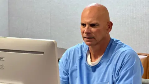 Lyle Menendez joins brother, denied parole in parents' LA killing California Department of Corrections and Rehabilitation Lyle Menendez is seen sitting in front of a computer for his parole hearing. He is wearing a blue prison jumpsuit.